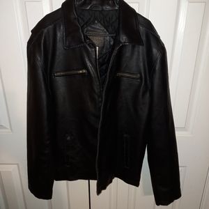 Mens Arizona Jeans Leather Jacket, XL